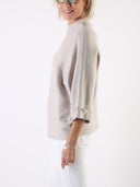 Maglione con maniche a pipistrello a 3/4