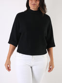 Maglione con maniche a pipistrello a 3/4