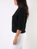 Maglione con maniche a pipistrello a 3/4