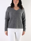 Maglione grigio in morbido misto alpaca