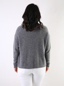 Maglione grigio in morbido misto alpaca