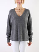 Maglione grigio in morbido misto alpaca