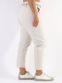 Jeans paperbag con cinturina Star grigio perla