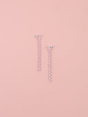 Orecchino pendente con strass
