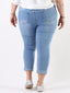 Jeans push-up curvy con elastico in vita