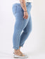 Jeans push-up curvy con elastico in vita