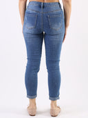 Blue jeans skinny graffiati