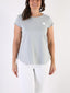 T-shirt Bianco con cuore bianco glitter e B dietro