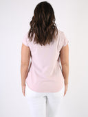 T-shirt Bianco con cuore bianco glitter e B dietro