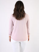 T-shirt Bianco con maniche lunghe e B dietro