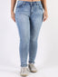 Jeans push up lavaggio chiaro