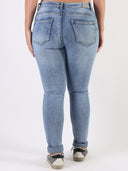 Jeans push up lavaggio chiaro