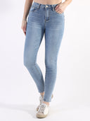 Jeans skinny push-up lavaggio chiaro