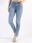 Jeans skinny push-up lavaggio chiaro