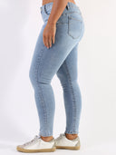 Jeans skinny push-up lavaggio chiaro