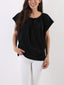 T-shirt Kim con colletto arricciato