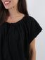T-shirt Kim con colletto arricciato