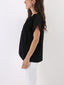 T-shirt Kim con colletto arricciato