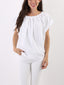 T-shirt Kim con colletto arricciato
