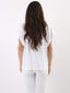 T-shirt Kim con colletto arricciato