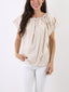 T-shirt Kim con colletto arricciato