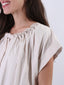T-shirt Kim con colletto arricciato