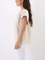 T-shirt Kim con colletto arricciato