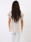 T-shirt Kim con colletto arricciato