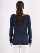 Maglia basic in misto cashmere