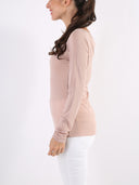 Maglia basic in misto cashmere