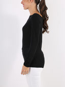 Maglia basic in misto cashmere