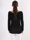 Maglia basic in misto cashmere