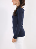 Maglia basic in misto cashmere