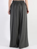 Pantapalazzo in misto viscosa, lana e angora con coulisse in vita