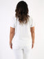 T-shirt AMOR con perle e strass
