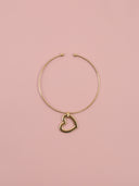 Collier rigido Silvia con ciondolo cuore sagoma