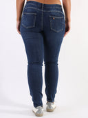 Jeans push-up curvy con brillantino