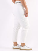 Jeans paperbag con cinturina Star grigio perla