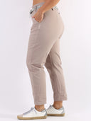Jeans paperbag con cinturina Star grigio perla