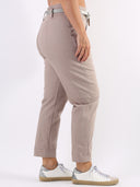 Jeans paperbag con cinturina Star grigio perla