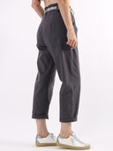 Jeans paperbag con cinturina Star grigio perla