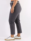 Jeans paperbag con cinturina Star grigio perla