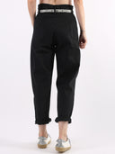 Jeans paperbag con cinturina Star grigio perla