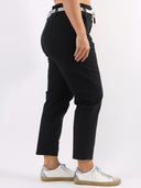 Jeans paperbag con cinturina Star grigio perla