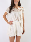 Shorts in mussola di cotone