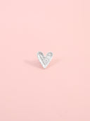 Anello elastico cuore easy martellato