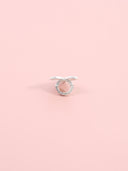 Anello elastico cuore easy martellato