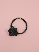 Collana girocollo rigido con maxi fiore strass