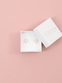 Orecchini cuore smaltato in argento 925