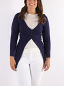 Cardigan lungo con tre bottoncini